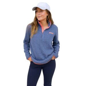 Columbia Women’s Blue Pink Performance Fleece Pullover Jacket